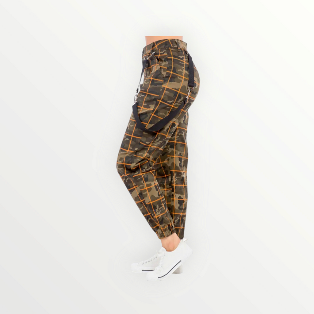 Grid Camo Jogger Pants